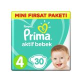 Prima Aktif Bebek No:4 Maxi 30 Adet Bebek Bezi