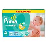Prima Aktif Bebek No:4 Maxi 99 Adet Bebek Bezi