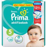 Prima Aktif Bebek No:5 Junior 25 Adet Bebek Bezi