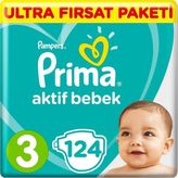 Prima Bebek Bezi 3 124 Adet