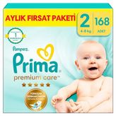 Prima Premium Care No:2 Mini 168 Adet Bebek Bezi