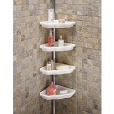 Primanova Banyo Köşe Rafı, Aluminyum, Beyaz