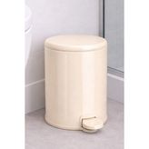 Primanova Compact 3 Lt Banyo Mutfak Ofis Çelik Çöp Kovası Bej Renk