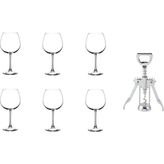 Prime 7 Parça Enoteca Kadeh ve Tirbuşonlu Set - 0,05 gr