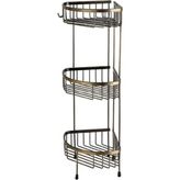 Prime Banyo Duş Raf Sistemi Antik Renk 647X196X250 mm