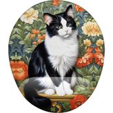 Prime Kedi Mouse Pad - Option-1 - 0002 - Beyaz