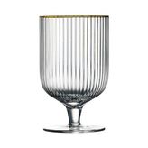 Prime Palermo Altın Şarap Kadehleri 40 cl 4'lü Set - 0,05 gr