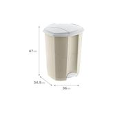 Prime Pedallı Çöp Kovası 30 Lt Latte