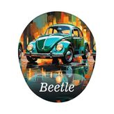 Prime Retro Beetle Mouse Pad - Option-1 - 0002 - Beyaz