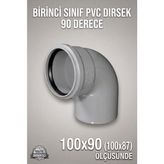 Primeaks Fırat Pvc Kapalı Dirsek 110 mm 87° Pvc Boru Dirseği