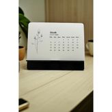 Printer X Studio Çiçek Temalı Minimalist Masaüstü Takvim 2026