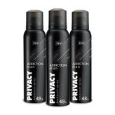 Privacy Man Addiction 3x150 ml Deodorant
