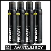 Privacy Man Erkek Deodorant 4X200 ml - 800 ml