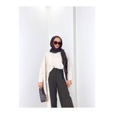 PRLYA BEJ KOL DETAYLI PELERİN BLUZ