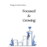 Progress Starts Here: Simple Lined Journal for Daily Growth, Planning & Consistent Progress | Black and White Interior