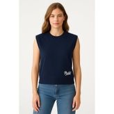 PROLET Kadın Basic Kolsuz Sweatshirt