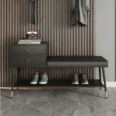 PTM8716 Siyah Metal Ayakkabılık 100X35X47 cm
