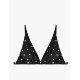 Puantiye Desenli Bralet Bikini Üst