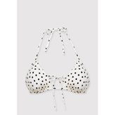 Puantiye Desenli Ekru Bikini Üstü 1914095-70053