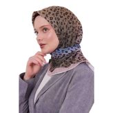 Pudra Leopar Desen Soft Eşarp