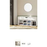Puf Ayakkabılık Ayakkabı Dolabı - 010 - Beyaz