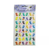 Puf Sticker Balıklı Kedi