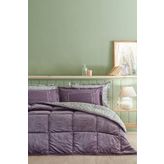 Puffy Lela Çift Kişilik Uyku Seti - Kül Moru