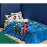 PUFFY Superman Power Battaniye, Tek Kişilik - Polyester - 150x220 - Mavi