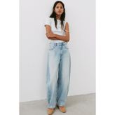 Pull & Bear Kemer köprülü balon jean