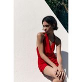Pull & Bear Kırmızı triko kısa elbise