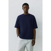 Pull & Bear Rölyef baskılı kısa kollu sweatshirt