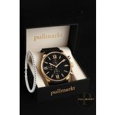 pullmarkt BABALAR GÜNÜ HEDİYESİ -Bileklik + Erkek Kol Saati seti