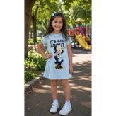 Pullu Mavi Minnie Elbise - 00Mavi - 9 - 10 Yaş
