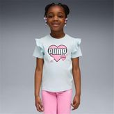 Puma 632386 47 Puma x Hk&fr Ruffle Tee Küçük Kız Çocuk T-Shirt - 98 cm - Açık Mavi