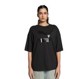 PUMA CLASSICS Oversized Logo Tee Polo Tişört Kadın