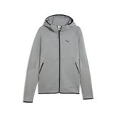 PUMA Erkek Pumatech Elevated Slim Kapüşonlu Ceket, Gri (Medium Gray Heather), L