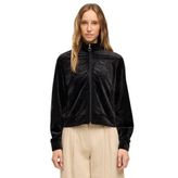 Puma Ess Elevated Velour Jacket Siyah Kadın Eşofman Üstü