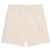 PUMA Ess Script High-waist Shorts 5" Örgü şort Kadın