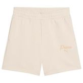 Puma Ess Script HighWaist Kadın Krem Şort