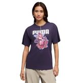 PUMA GRAPHICS Relaxed Tee Better Kadın T-shirt, Deep Plum, M