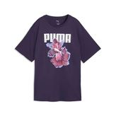 PUMA GRAPHICS Relaxed Tee Better Kadın T-shirt, Deep Plum, S