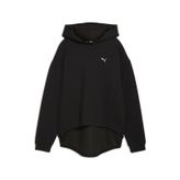 Puma Q4 Studio Textured Kadın Siyah Kapüşonlu Sweatshirt Siyah
