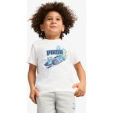 Puma X Hot Wheels Çocuk Beyaz T-Shirt.02 - 6 - 7 Yaş