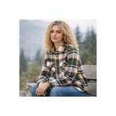 Pupa Kadın Oversize Kalın Flanel Ekose Oduncu Gömlek