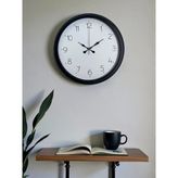 Pure Time Black 40 Cm Metal Duvar Saati