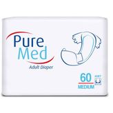 PureMed Belbantlı 60 Adet Medium Yetişkin Hasta Bezi