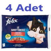 Purina Felix Multipack Sığır ve Tavuk Etli 4x85 gr Yetişkin Yaş Kedi Maması