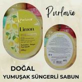 Purlavie Limon Aromalı Doğal Süngerli Sabun