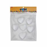 Puti 5008 6'lı 6,5cm Köpük Kalp