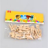 Puti Mini Ahşap Mandal 24 Lü